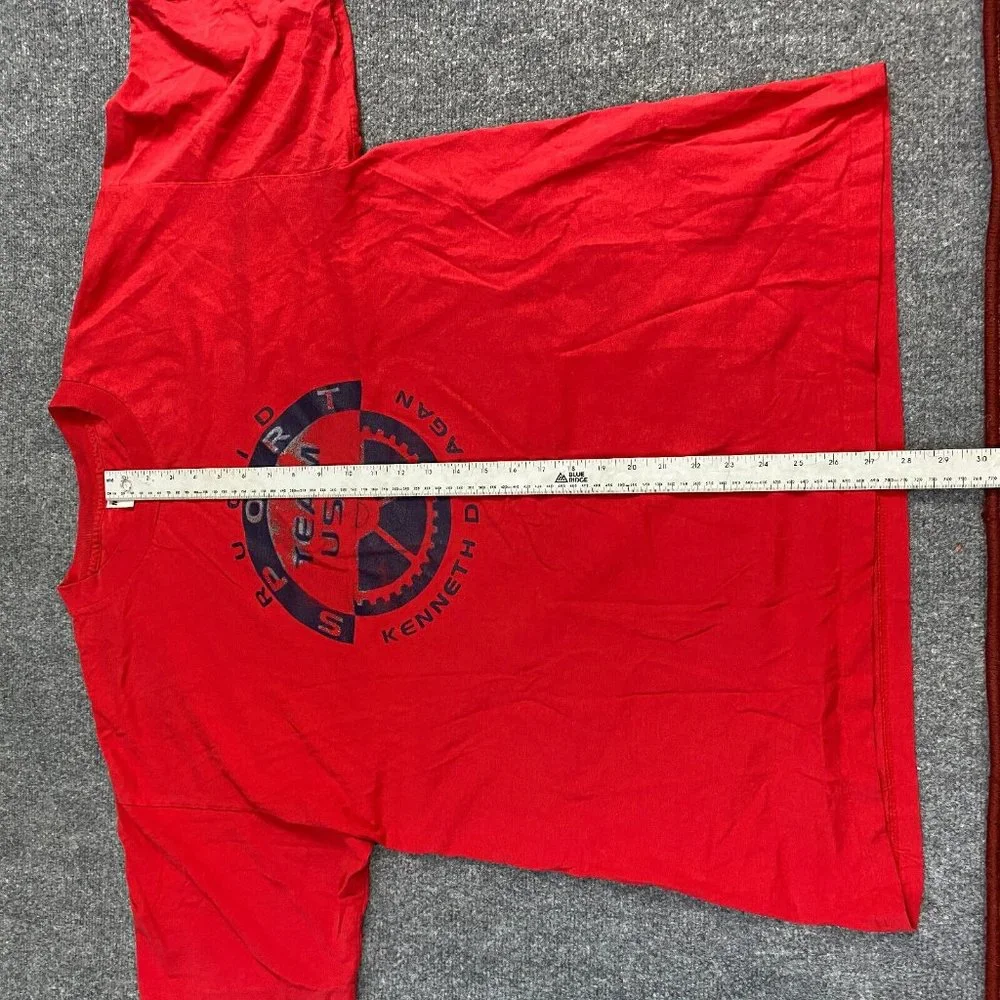 Rugid Sport T-shirt 2XL Red Vintage Murina Made in USA Kenneth D. Fagan - Picture 5 of 7